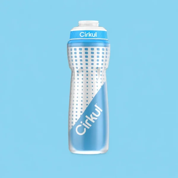 22oz. Insulated Squeeze Plastic Bottle & Sport Lid