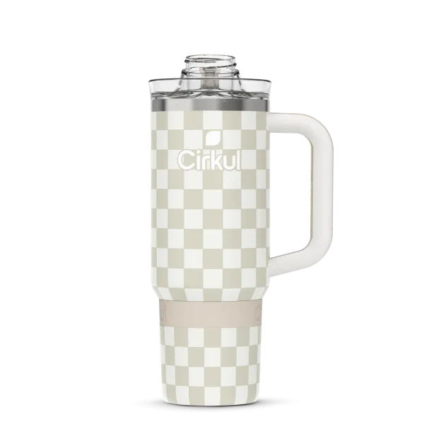 CX: Limited Edition: 30oz. Taupe Tartan Travel StrawSip™ Tumbler