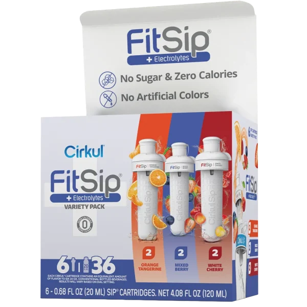 CX: FitSip Flavor Cartridge Variety Pack, 6-Pack