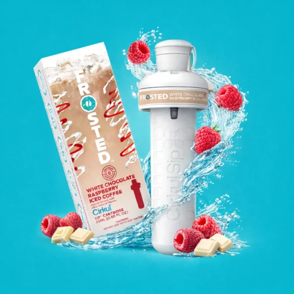 Frosted White Chocolate Raspberry Iced Coffee