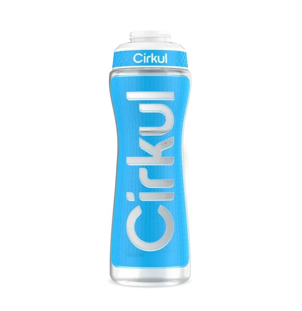 Limited Edition: 22oz. Blue Grip Squeeze Plastic Bottle with Sport Lid