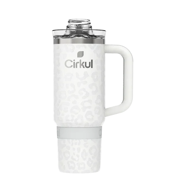 CX: Limited Edition: 30oz. Cream Leopard Travel StrawSip™ Tumbler