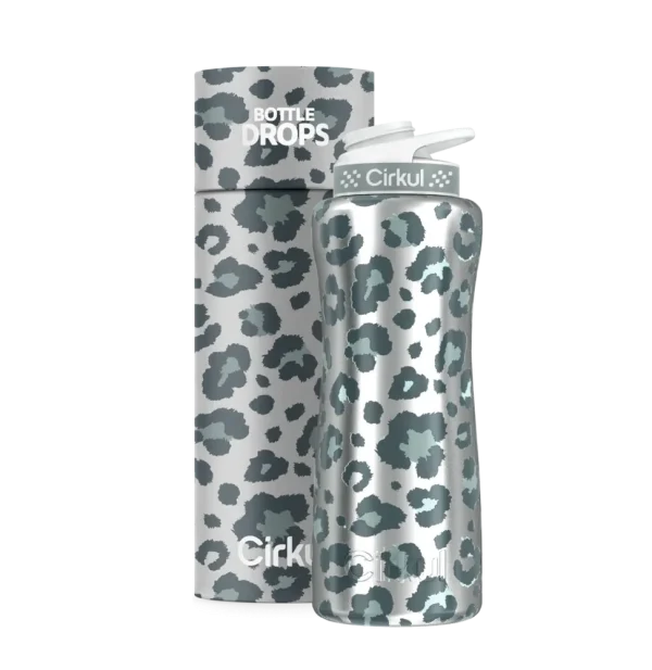 CX: Limited Edition: Silver Leopard 32oz. Stainless Steel Bottle & Lid