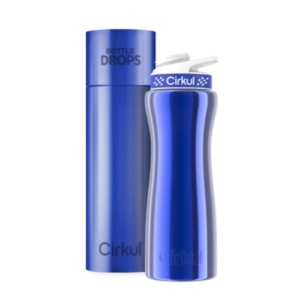 Limited Edition: 22oz. Blue Chrome Stainless Steel Bottle & Lid