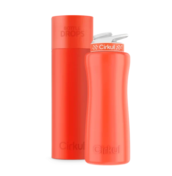 CX: Limited Edition: Neon Orange-Red 32oz. Stainless Steel Bottle & Lid