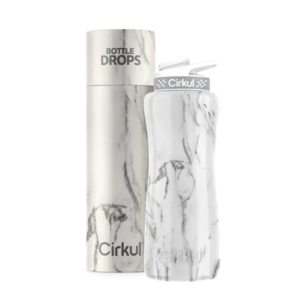 CX: Limited Edition: White Marble 32oz. Stainless Steel Bottle & Lid